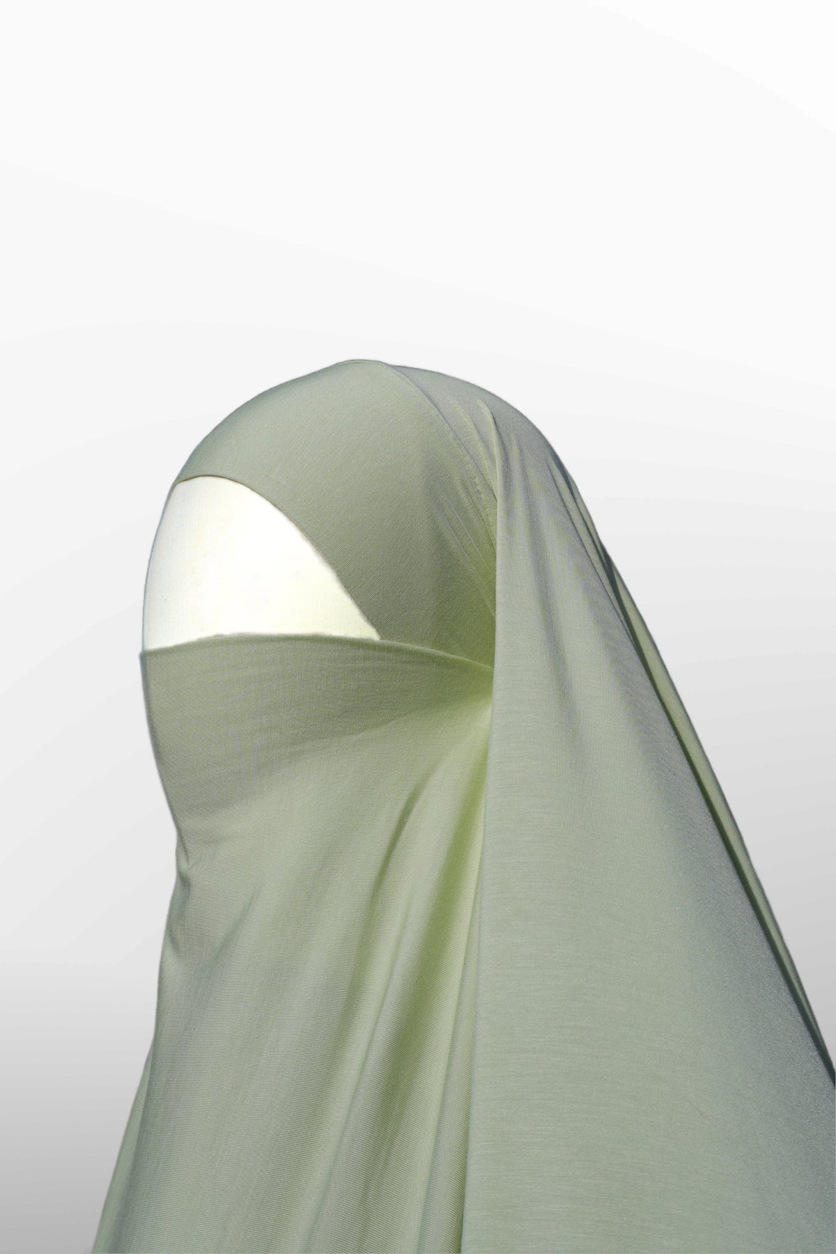Khimar en Jersey Bambou - Pistachio Green