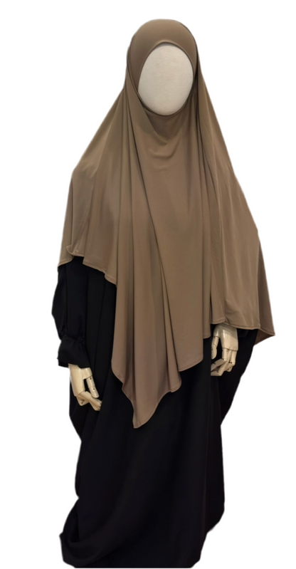 Jersey Premium Khimar Mocha