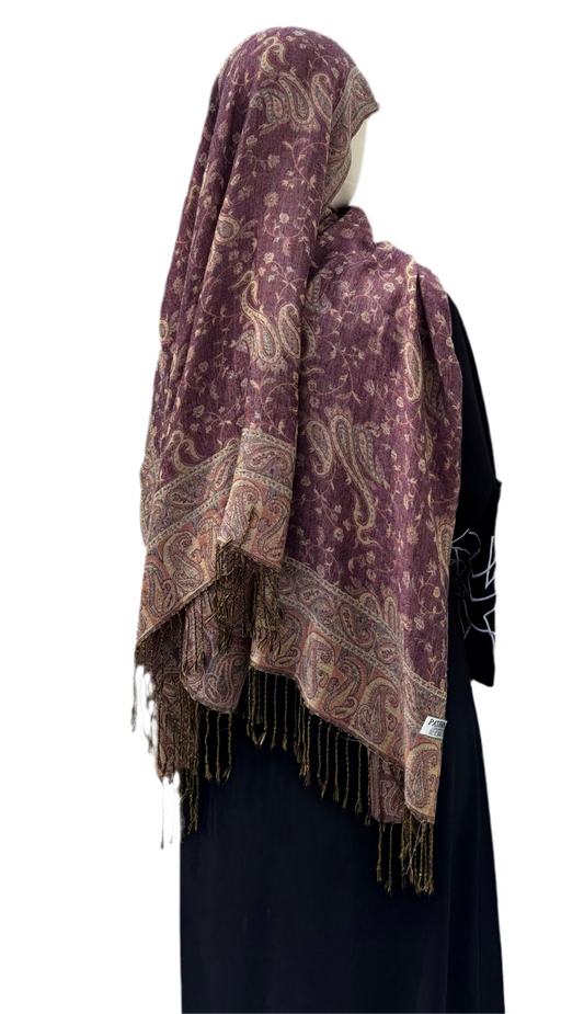 Pashmina réversible - Rose
