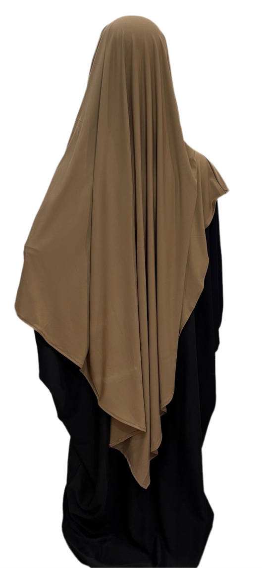 Jersey Premium Khimar Mocha