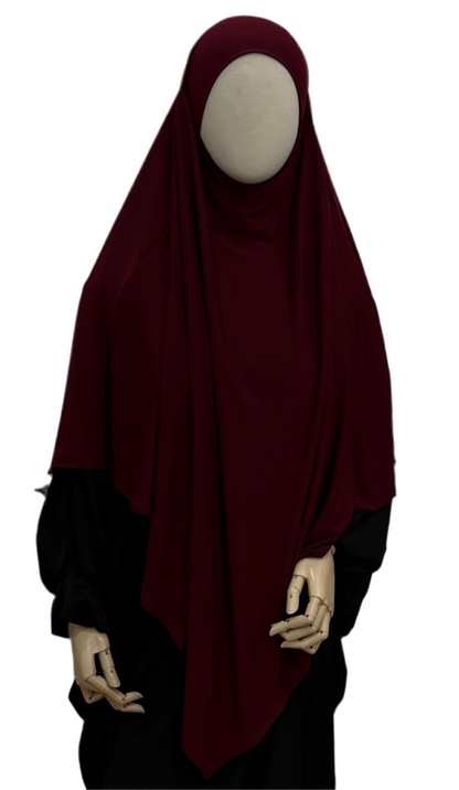 Jersey Premium Khimar Rouge bordeaux