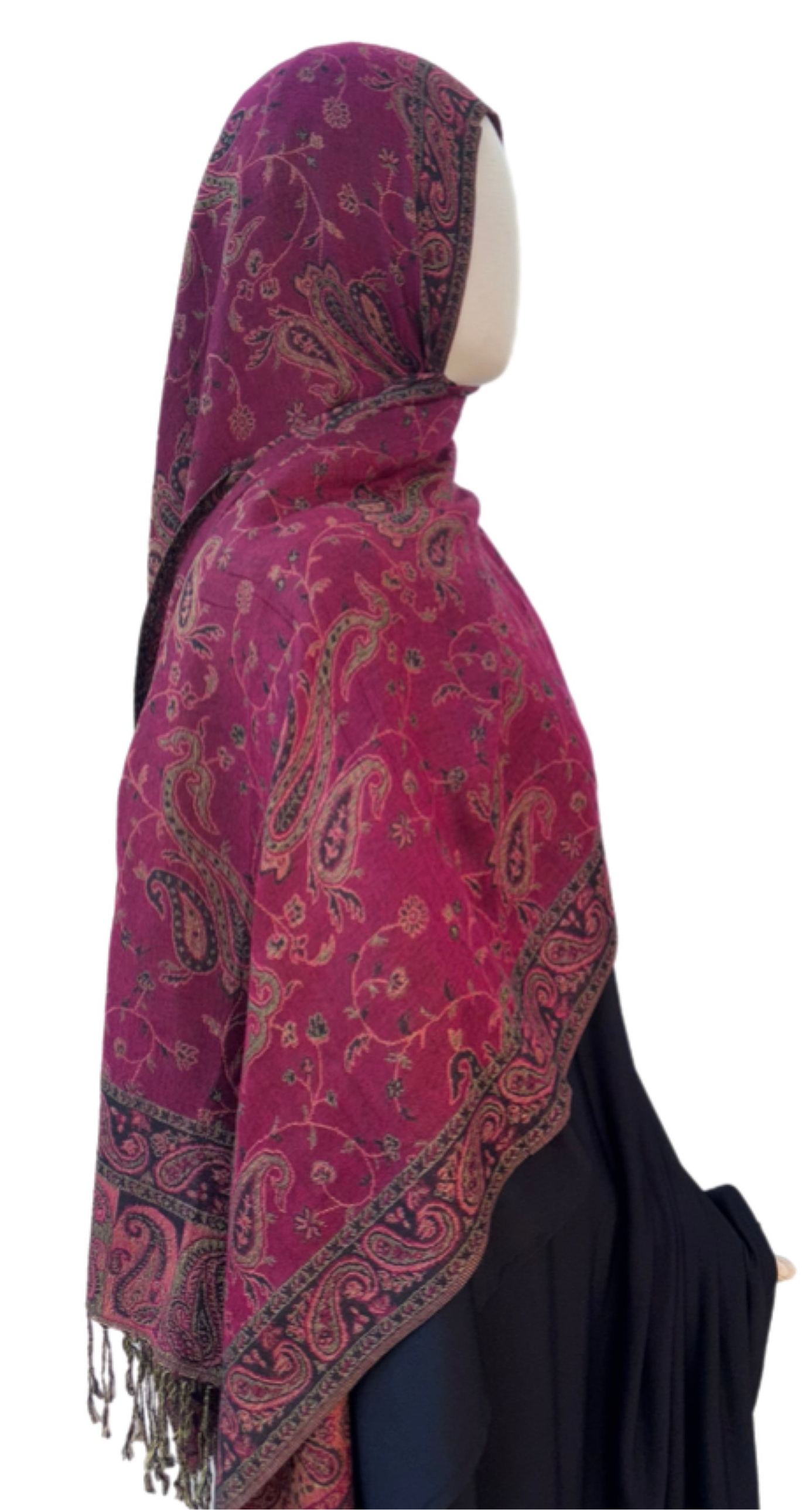 Pashmina réversible - Rouge