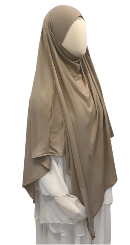 Jersey Premium Khimar Beige sable