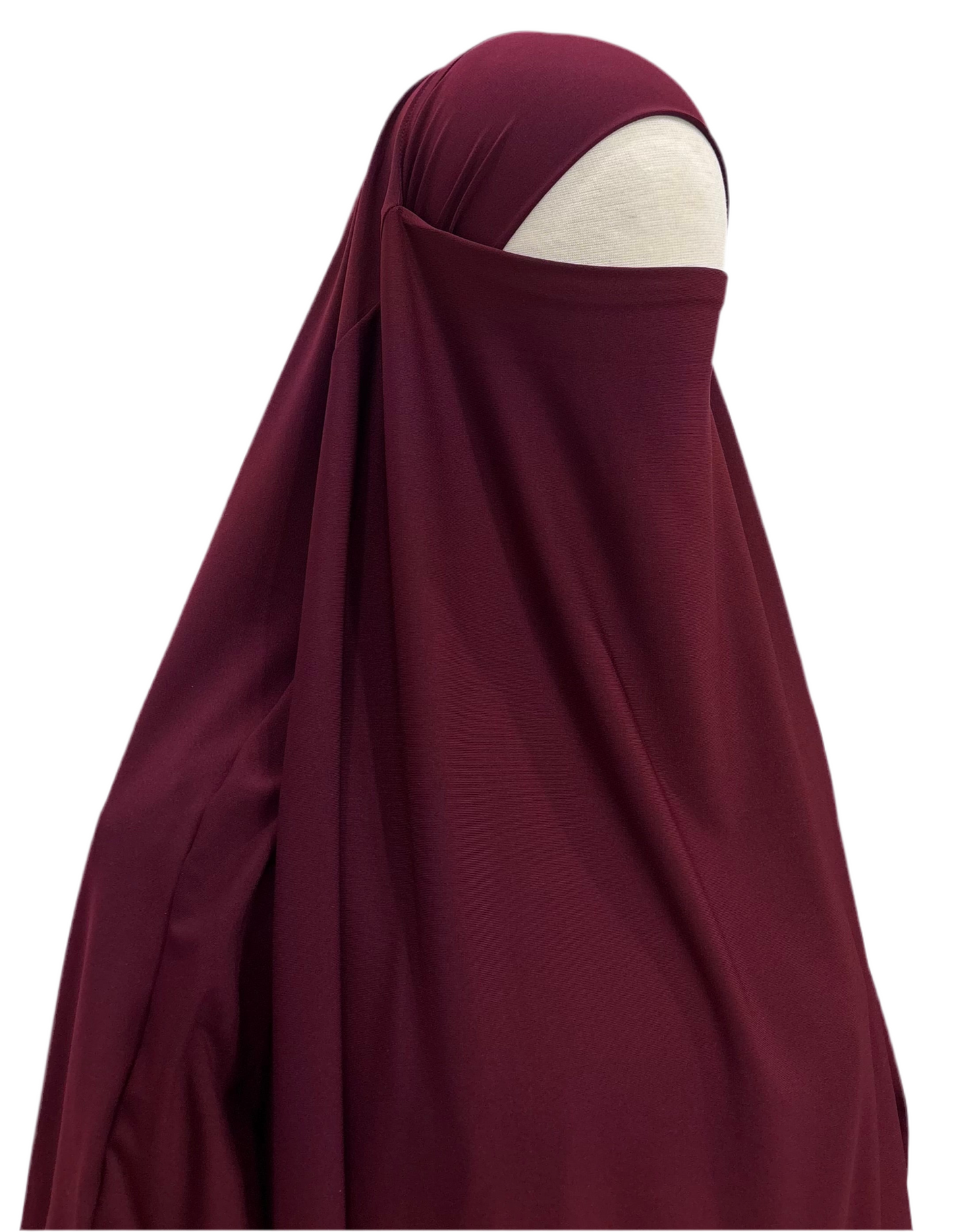 Jersey Premium Khimar Rouge bordeaux