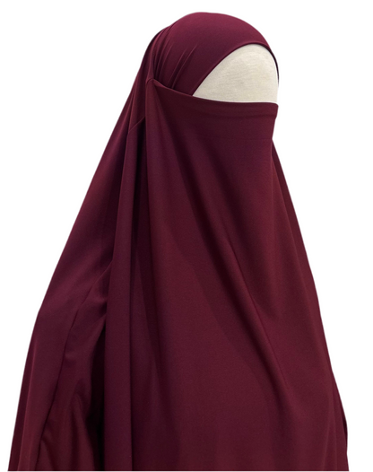 Jersey Premium Khimar Rouge bordeaux