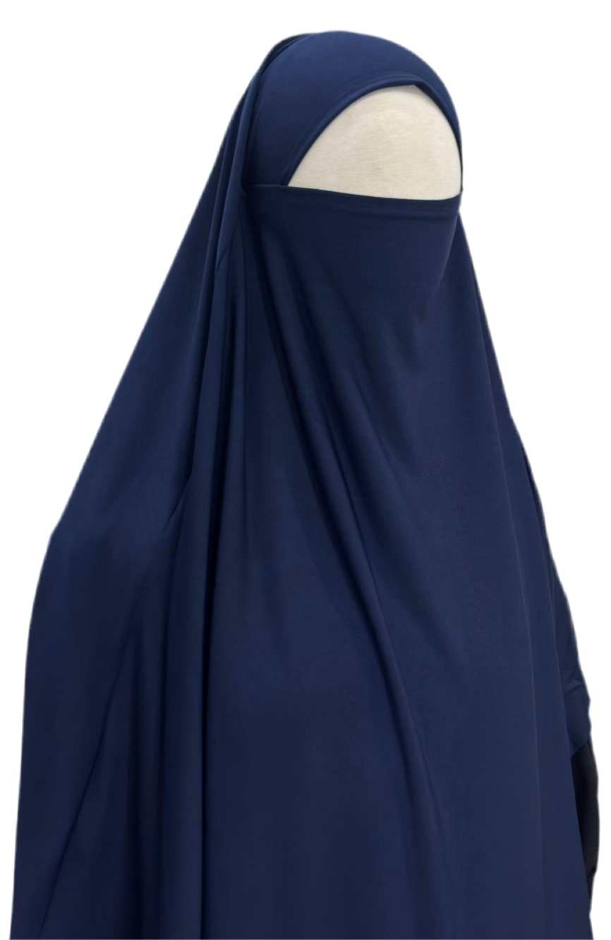 Jersey Premium Khimar Indigo