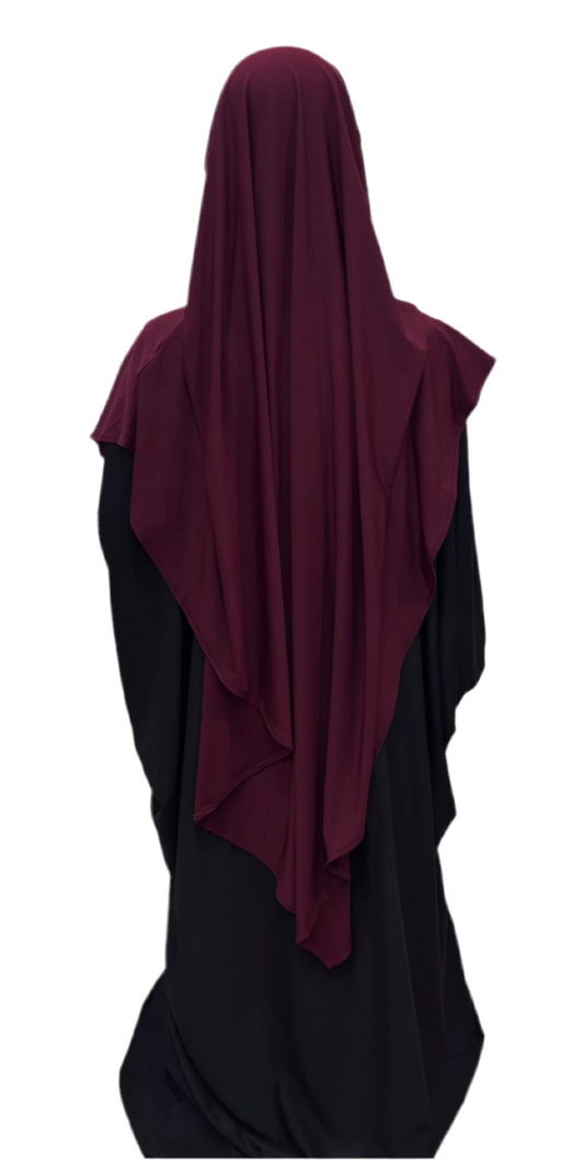 Jersey Premium Khimar Rouge bordeaux
