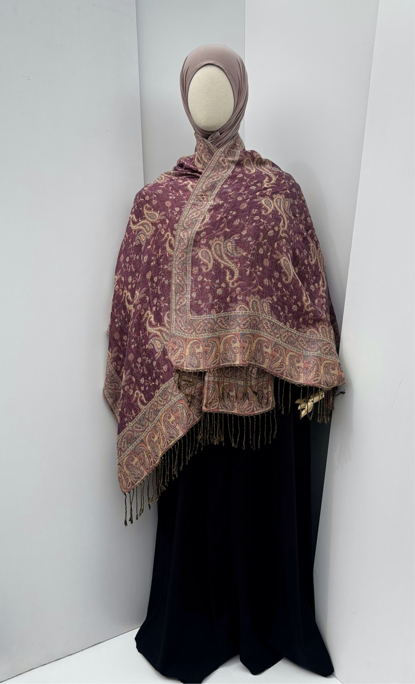 Pashmina réversible - Rose