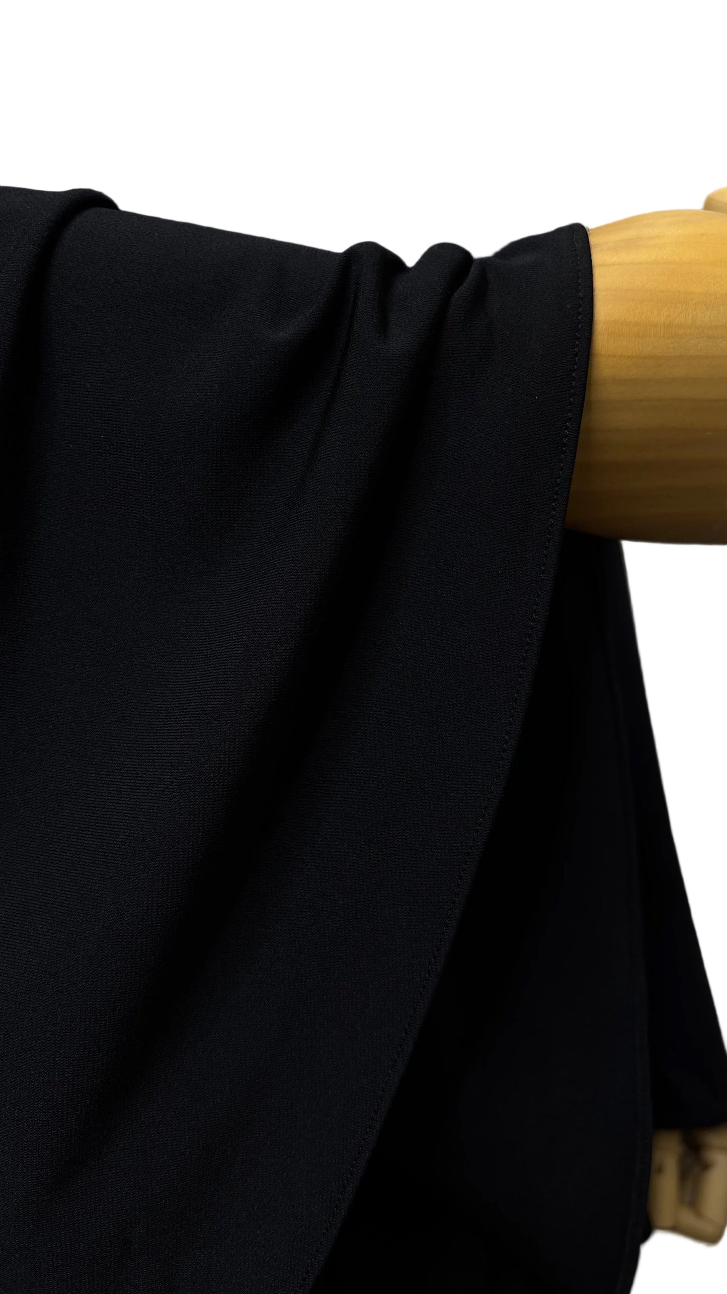 Ensemble Khimar-Jupe en Lycra Premium Noir Onyx