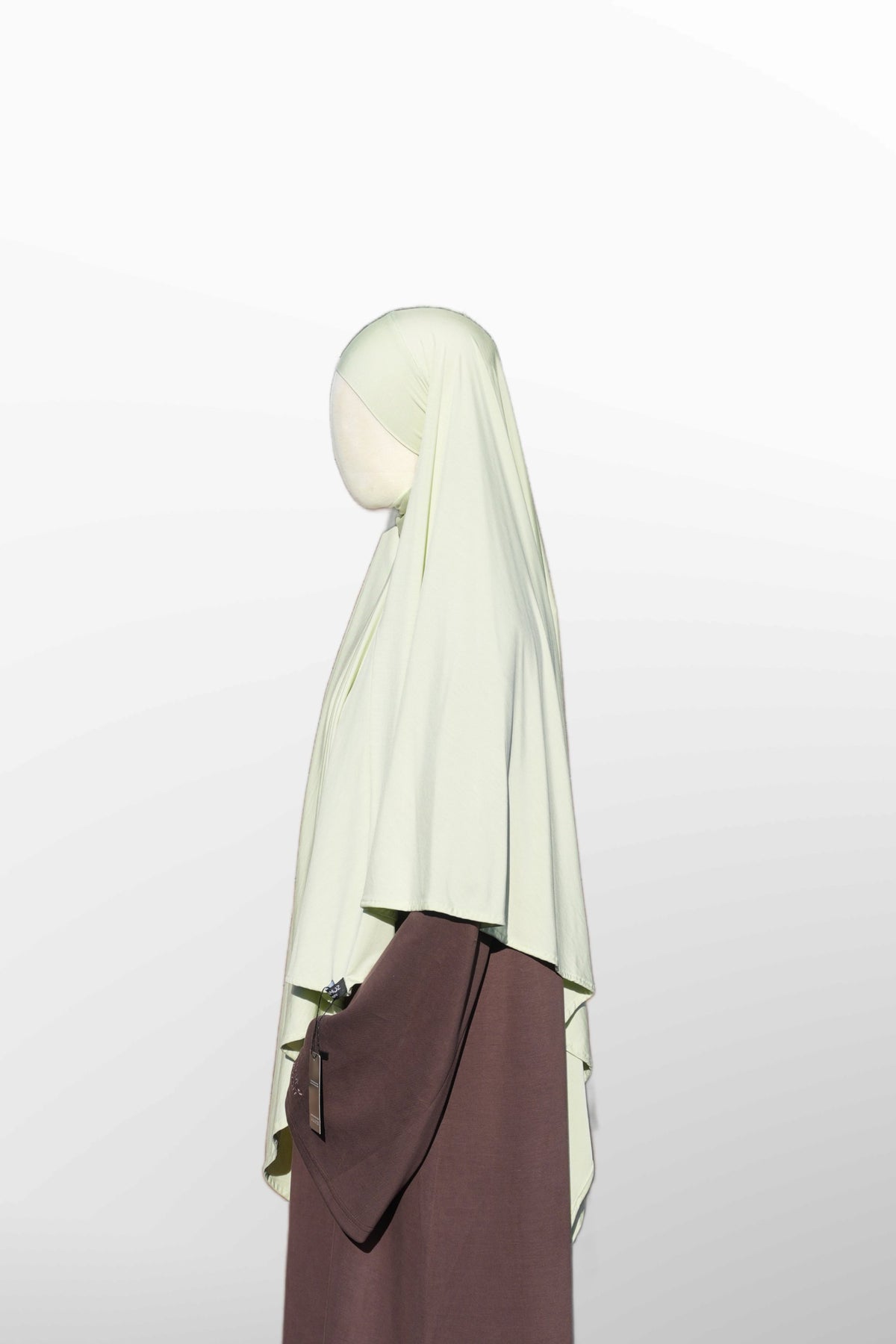 Khimar en Jersey Bambou - Pistachio Green