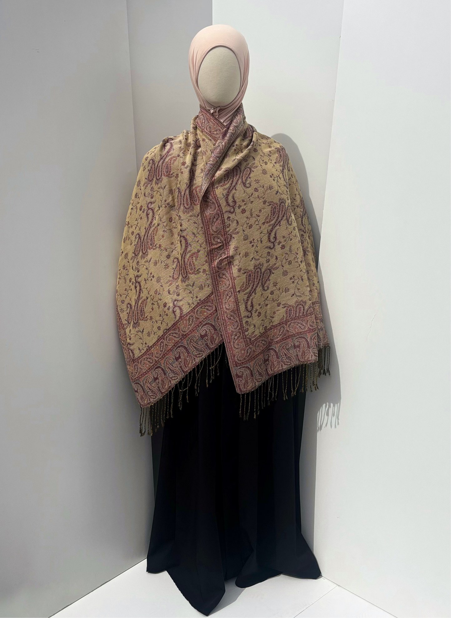 Pashmina réversible - Rose